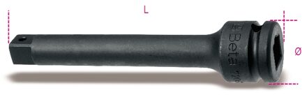 Beta 3/4" verlengstuk 728/22L - 007280826