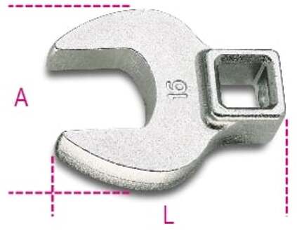 Beta 3/8” kraaienpoot steeksleutels 910CF 15 - 009100140