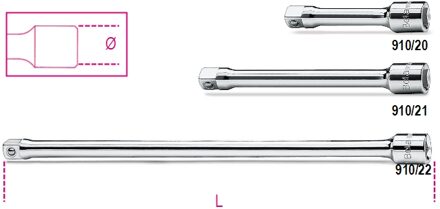 Beta 3/8” verlengstukken 910/21 - 009100822