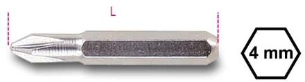 Beta 4-mm bits voor kruiskopschroeven met Phillips® profiel 1256PH 1 - 012560014