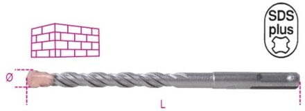 Beta 419 8X310 Hamerboren met SDS plus aansluiting gefreese schacht en hard metalen snijplaten - 004190038 004190038