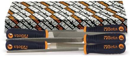 Beta 5-delig set halfzoet vijlen, 10", Kunststof handgreep 1719BMA10/S5 - 017190080