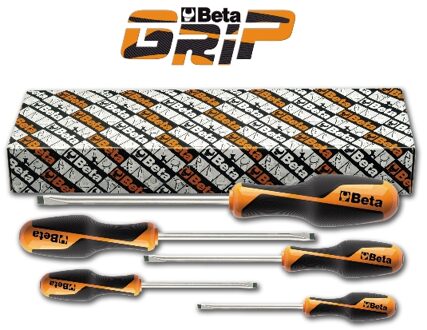 Beta 5-delig set schroevendraaiers voor sleufschroeven (art. 1264) 1264/S5 - 012640305