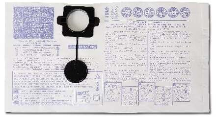 Beta 5 horizontale papieren stofzakken voor artikel 1870 1870 20/5S - 018700021