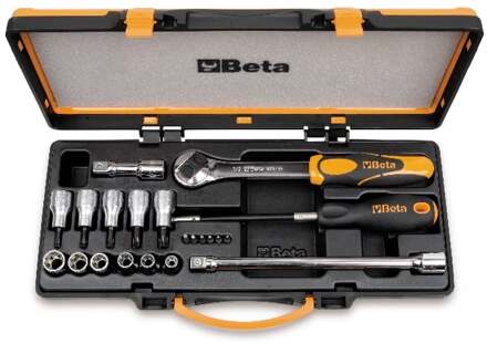 Beta 6 bits, 6 dopsleutels, 5 schroevendraaierdoppen, en 4 toebehoren voor Torx® schroeven 920TX/C17 - 009200989