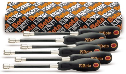 Beta 6-delige set flexibele dopschroevendraaiers (art. 943FL) 943FL/S6 - 009430320