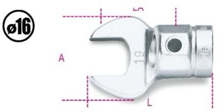 Beta 642 40 Opsteek steeksleutel voor momentsleutels - 006420040 006420040