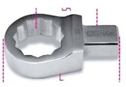 Beta 653 9X12-21 Insteek ringsleutels voor momentsleutels | rechthoekige aansluiting - 006530021 006530021