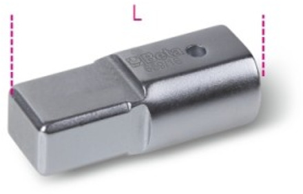 Beta 659/16 Adapter met rechthoekige insteek van (9x12 mm) en aandrijf van (14x18 mm) - 006590816 006590816