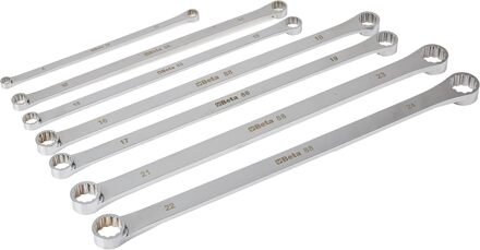 Beta ?7 delig set platte ringsleutels, extra-lange uitvoering 88/S7 - 000880107