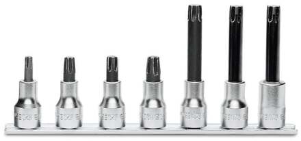 Beta 7-delige set dopsleutel met speciaal profiel (art. 920ES) met support 920ES/SB7 - 009200598