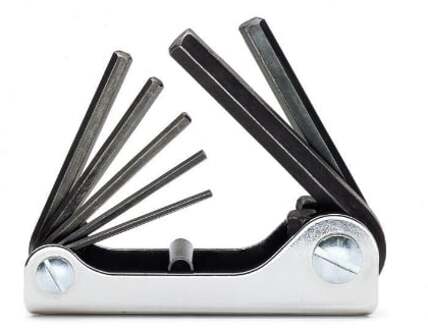 Beta 7-delige set haakse inbussleutels gebruneerd (art. 96N) 96N/G7A - 000960643