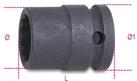 Beta 720B 17-Slagdoppen Twaalfkant - 007201017