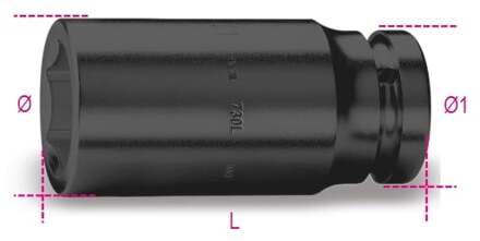 Beta 730L 65-Slagdoppen Lange Uitvoering - 007300365