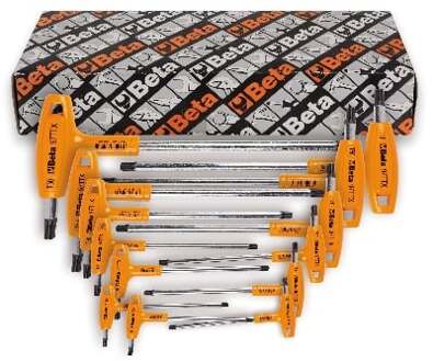 Beta 8-delig set haakse stiftsleutels met kracht handgreep en Torx® profiel (art.97TTX) 97TTX/S8 - 000970808