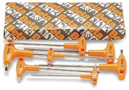 Beta ?8-delig set haakse zeskant stiftsleutels, met kracht handgreep (art. 96T) 96T/S8 - 000960933