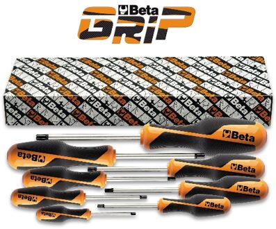 Beta 8-delig set schroevendraaiers, met zeskant en handgreep (art. 1265ES) 1265ES/S8 - 012650308