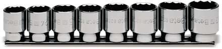Beta 8-delige set dopsleutels twaalfkant (art. 920B) met support 920B/SB8 - 009200142