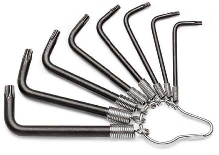 Beta 8-delige set haakse stiftsleutels voor Torx® schroeven (art. 97TX) 97TX/ST8 - 000970640