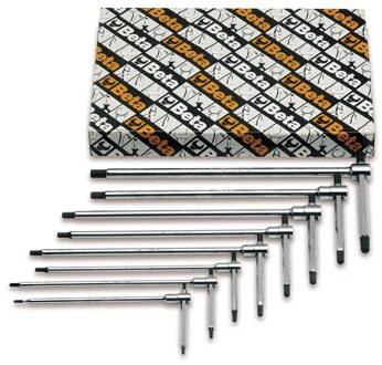 Beta 8-delige set inbus T-sleutels met zeskant profiel op drie zijden (art. 951) 951/S8 - 009510693