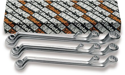 Beta 8-delige set ringsleutels, diep gebogen(art. 90) 90/S8 - 000900162
