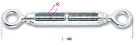 Beta 8005Z-K M10-Spanschroef Met 2 Ogen - 080059110