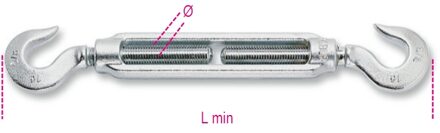 Beta 8007Z-2K M5-Spanschroeven 2 Haken 2Dlg - 080079305