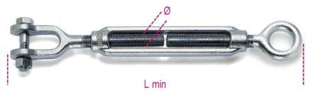 Beta 8010Z-K M12-Spanschroeven Met Oog/Gaffel - 080109012