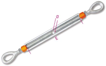 Beta 8105-K 1/2X9-Spanschroeven Met Twee Ogen - 081059012