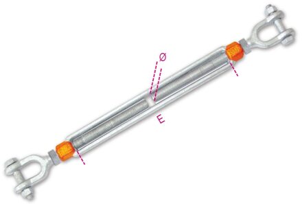 Beta 8109-K 1/2X9-Spanschroeven Met 2 Gaffels - 081099012