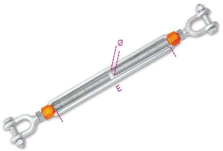 Beta 8109-K 3/8X6-Spanschroeven Met 2 Gaffels - 081099010