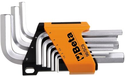 Beta 9-delig set haakse stiftsleutels met zeskant profiel 96/SCV - 000960985