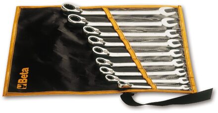 Beta 9-delige set omschakelbare ratelringsteeksleutels (art. 142) in etui 142/B9 - 001420069