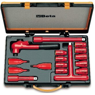 Beta 9 zeskant dopsleutels, 3 schroevendraaierdoppen en 4 toebehoren 920MQ/C16 - 009200917