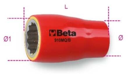 Beta 910MQ-B 15 Twaalfkant dopsleutels - 009100625 009100625