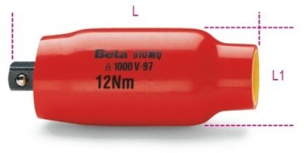 Beta 910MQ/PT Ingestelde verlengstukken met 3/8" aandrijfvierkant - 009100801 009100801