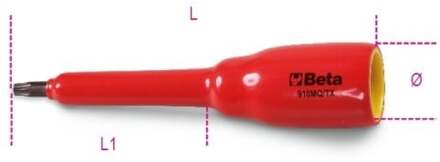 Beta 910MQ-TX 15 Dopsleutels voor Torx® schroeven | met 3/8" aandrijving - 009100641 009100641