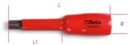 Beta 910MQ-XZN 10 Dopsleutels voor schroeven met XZN® profiel - 009100660 009100660