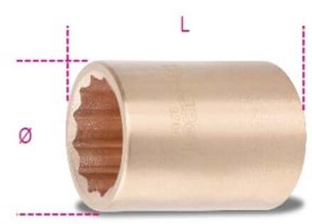 Beta 926BA 22 Vonkvrije 1/2" twaalfkant dopsleutels - 009260822 009260822