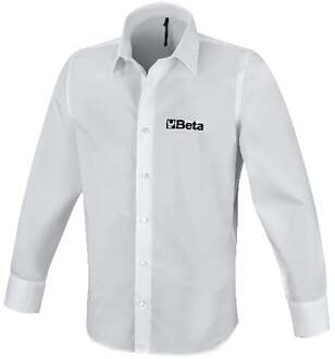 Beta 9510W S-Overhemd, Lange Mouwen, Wit - 095100101