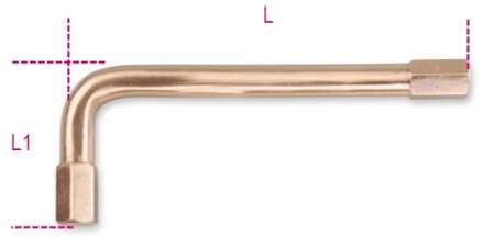 Beta 96Baf-As Vonkvrije Haakse Stiftsleutel | 11/32 - 000962843