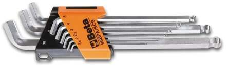 Beta 96BPA/SC99-delig set haakse stiftsleutel met kogelkop, 110° - 000961974