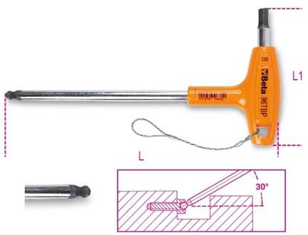 Beta 96Tbp-Hs 10-Zeskant Stiftsleut.Kogelkop - 000964692