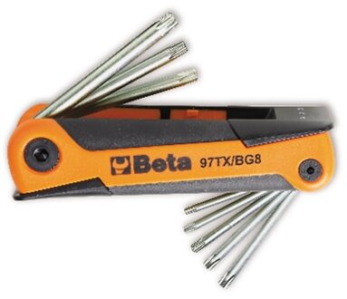 Beta 97TX/BG88-delig set haakse stiftsleutels met Torx® profiel - 000970368
