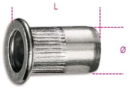 Beta Aluminium nagels met draad voor artikelen 1742-1742A-1946KF 1742R-AL M3 - 017420023