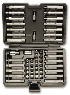 Beta Assortiment van 52 bits met 10 mm en 2 toebehoren (art. 867PE, 867PE/L, 867XZN, 867XZN/L, 867TX, 867TX/L, 867RTX, 867RTX/L, 867/1, 867/1) 867/C52