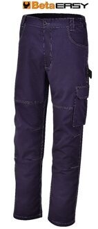 Beta BetaWORK Werkbroek, T/C twill, 245 g/m2, blauw 7840BL L - 078400103