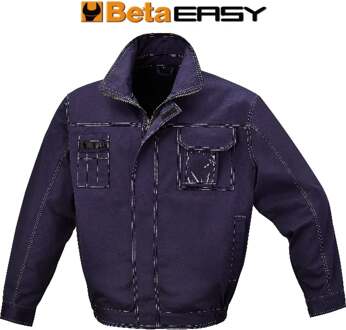 Beta BetaWORK Werkjas, T/C twill, 245 g/m2, blauw 7849BL M - 078490102