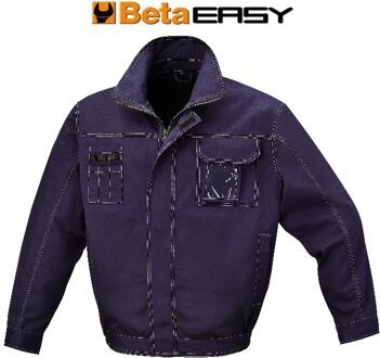 Beta BetaWORK Werkjas, T/C twill, 245 g/m2, blauw 7849BL XL - 078490104