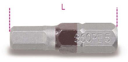 Beta Bits voor binnenzeskant schroeven, gekleurd 860PE 2,5 - 008600102